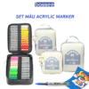 Bộ 48/60 Bút Marker Acrylic, Set Màu Acrylic Tươi Sáng, Bền Lâu, Sử Dụng Trên Nhiều Bề Mặt