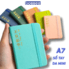Sổ Tay Bìa Da A7 Mini 160 Trang, Sổ Bìa Da Khắc Chữ Tinh Tế