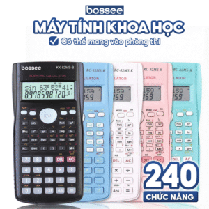 Máy tính bỏ túi Bossee 240 chức năng tính, vỏ nhựa ABS bền nhẹ, được mang vào phòng thi